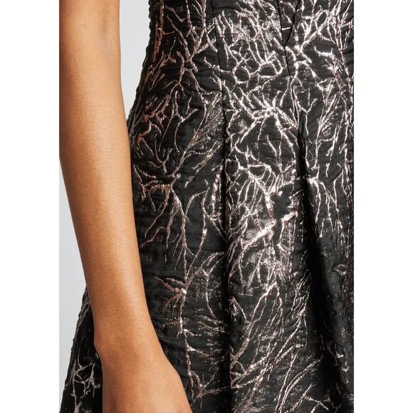 Rickie Freeman for Teri Jon Formal Dress Size 8 Black & Gold - Picture 11 of 11